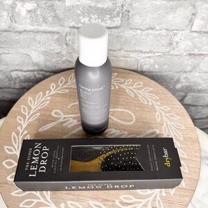 Living Proof Perfect Hair Day Dry shampoo & lemon drop hair brush both Full Size